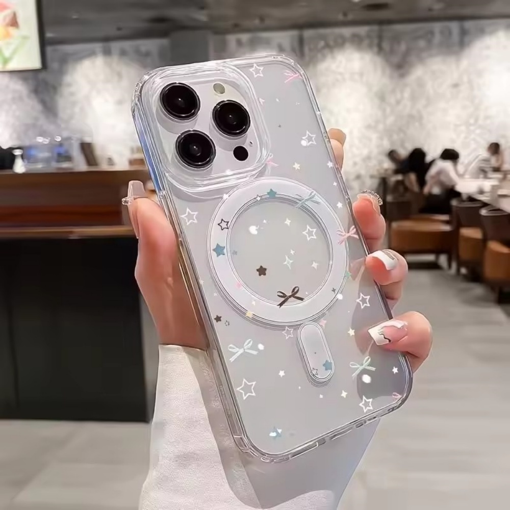 Mini Pc Case - Coque de téléphone transparente avec imprimé