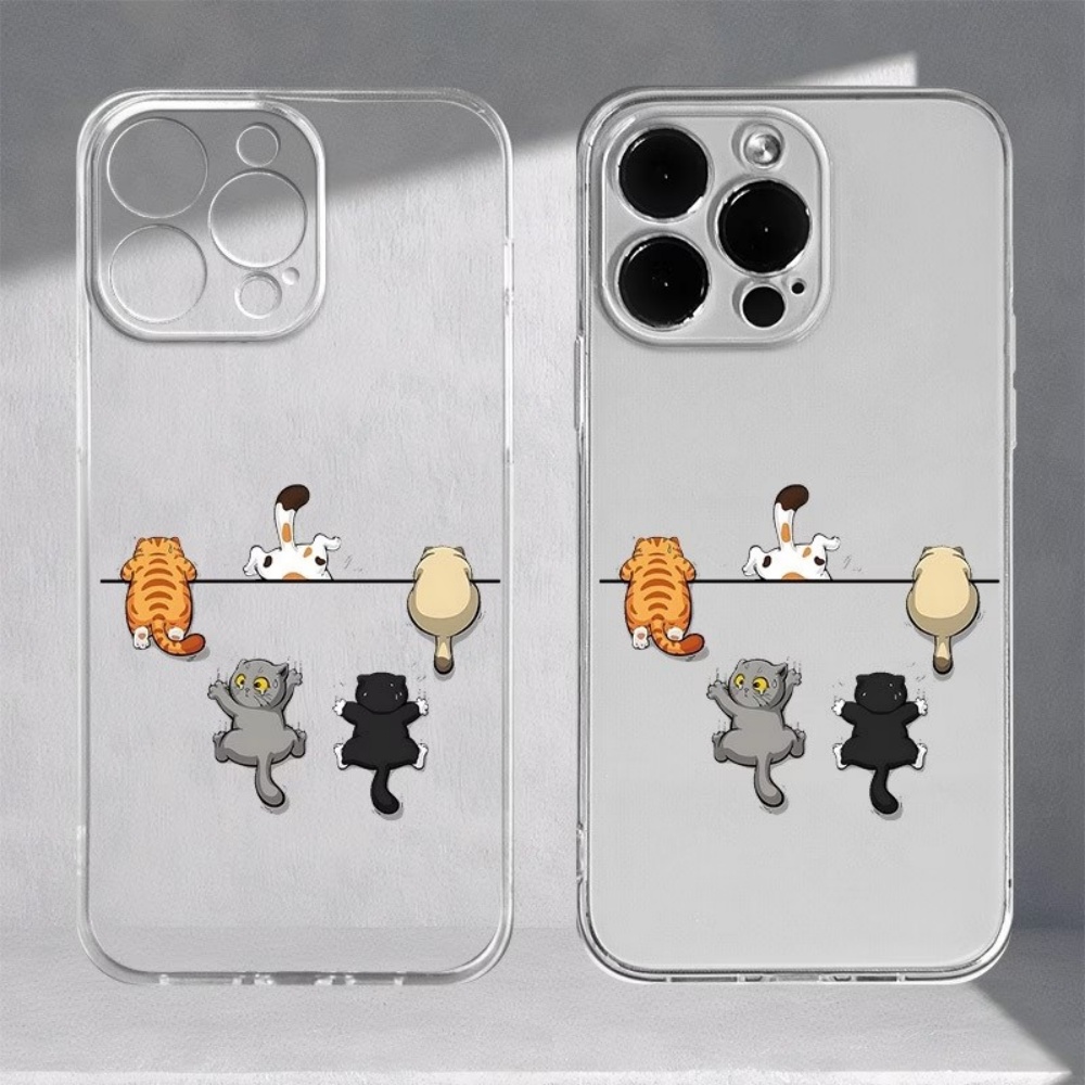 Mini Pc Case - Coque de téléphone motif cinq chats